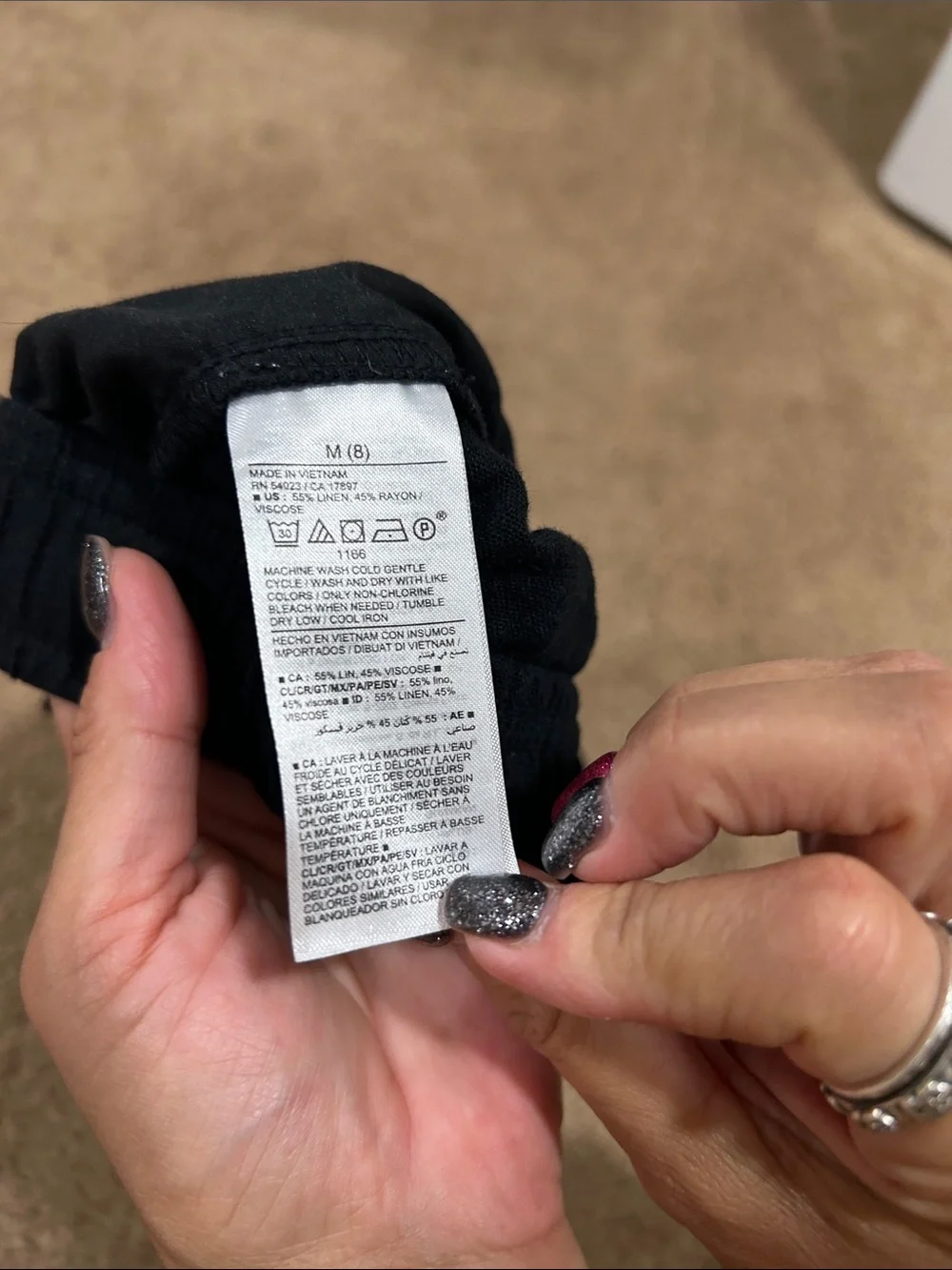 Old Navy Black Girls Elastic Drawstring Casual Shorts